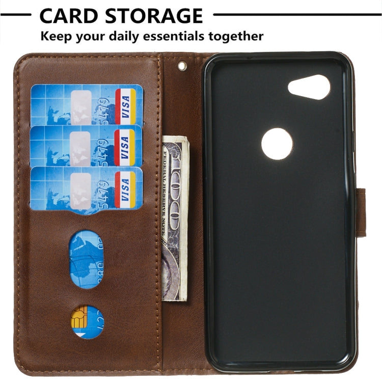 For Google Pixel 3a Zipper Horizontal Flip Leather Case with Wallet & Holder & Card Slots