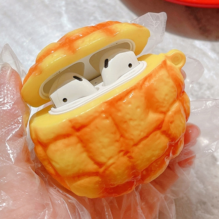 Pineapple Bun Shape Silicone Protective Case For AirPods 1 / 2