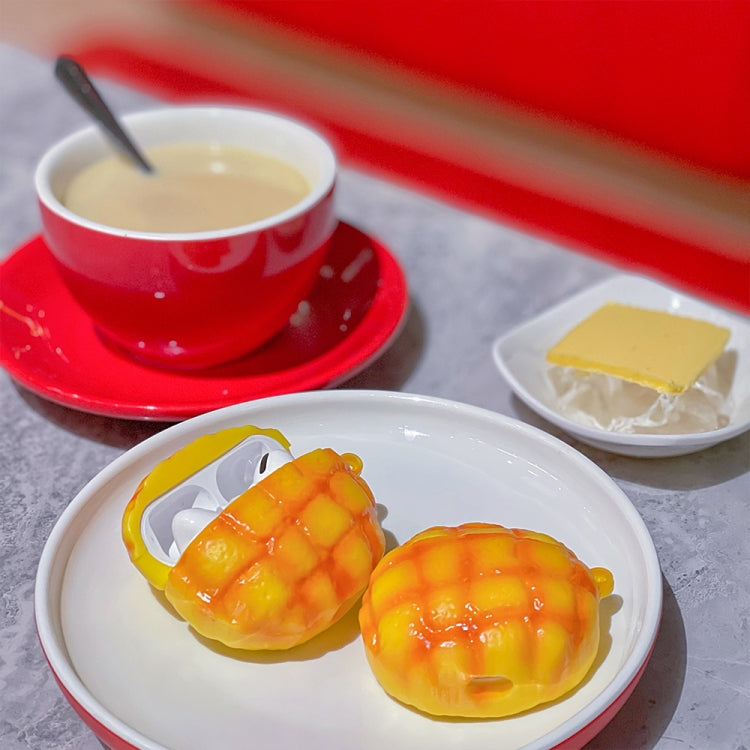 Pineapple Bun Shape Silicone Protective Case For AirPods Pro