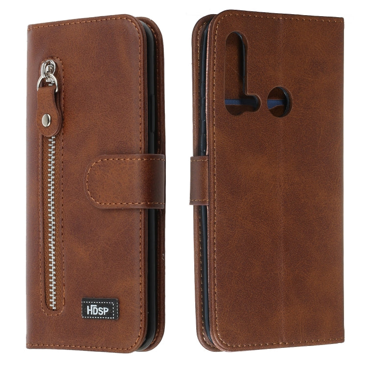 For Huawei P20 Lite (2019) Zipper Horizontal Flip Leather Case with Wallet & Holder & Card Slots