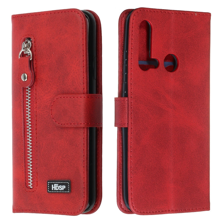 For Huawei P20 Lite (2019) Zipper Horizontal Flip Leather Case with Wallet & Holder & Card Slots