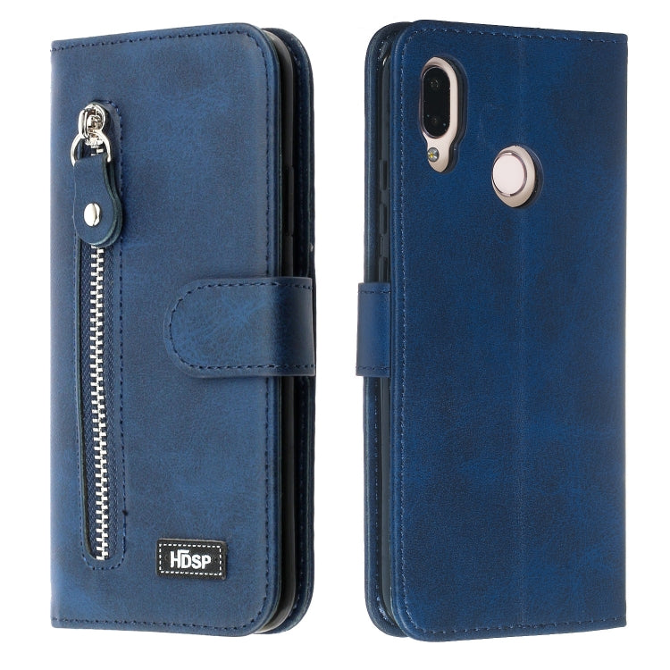 For Huawei P20 Lite / nova 3e Zipper Horizontal Flip Leather Case with Wallet & Holder & Card Slots