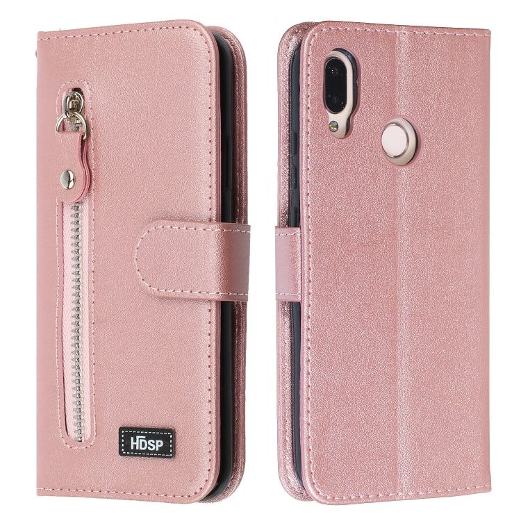 For Huawei P20 Lite / nova 3e Zipper Horizontal Flip Leather Case with Wallet & Holder & Card Slots