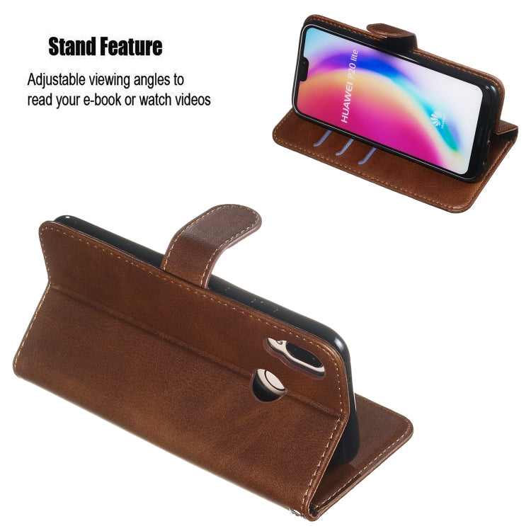 For Huawei P20 Lite / nova 3e Zipper Horizontal Flip Leather Case with Wallet & Holder & Card Slots