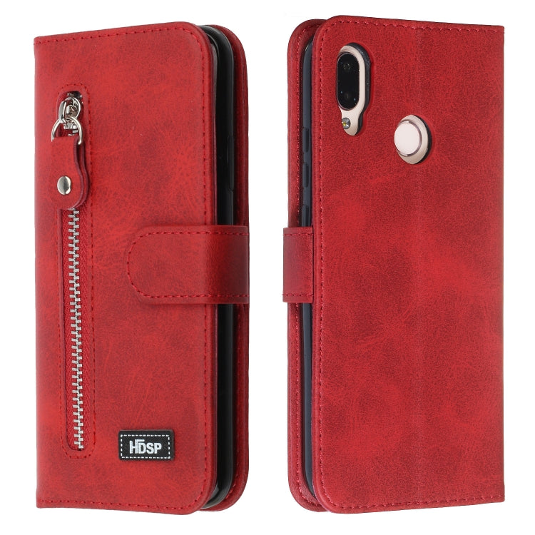 For Huawei P20 Lite / nova 3e Zipper Horizontal Flip Leather Case with Wallet & Holder & Card Slots