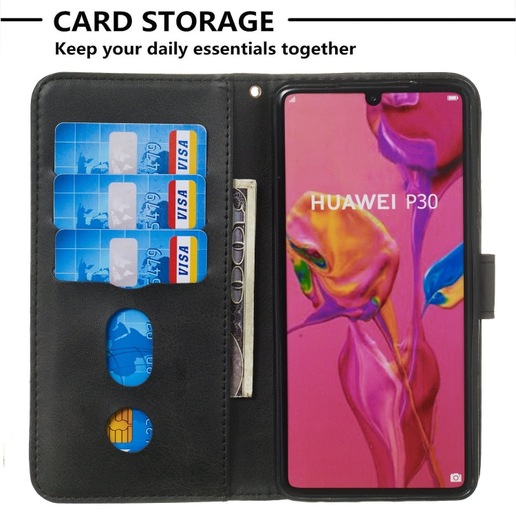 For Huawei P30 Zipper Horizontal Flip Leather Case with Wallet & Holder & Card Slots