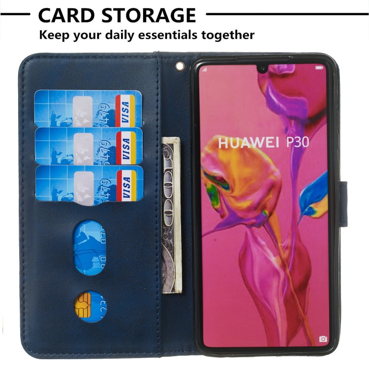 For Huawei P30 Zipper Horizontal Flip Leather Case with Wallet & Holder & Card Slots