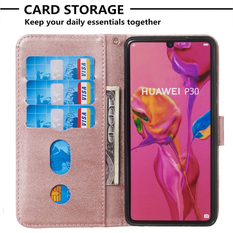 For Huawei P30 Zipper Horizontal Flip Leather Case with Wallet & Holder & Card Slots
