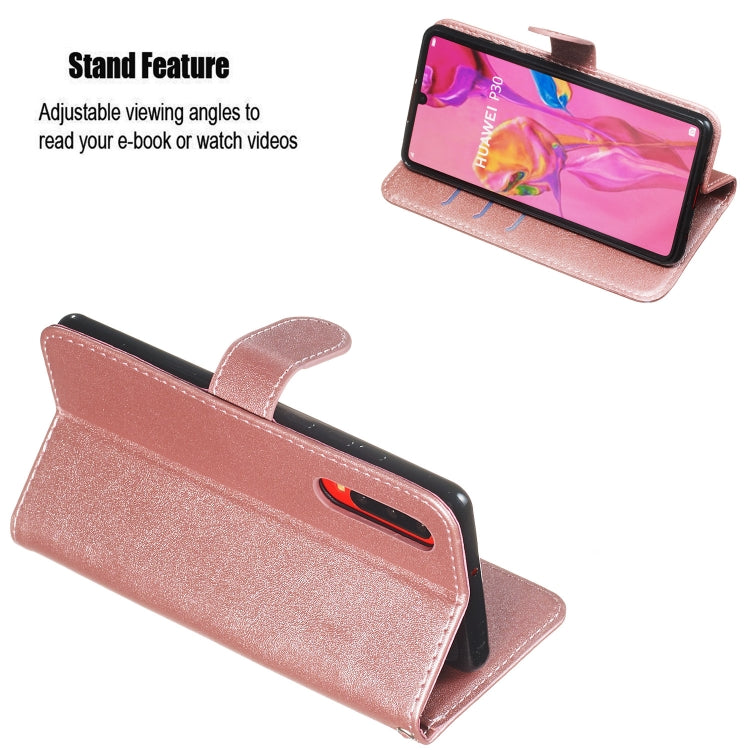 For Huawei P30 Zipper Horizontal Flip Leather Case with Wallet & Holder & Card Slots
