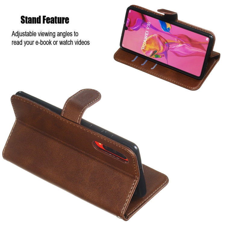For Huawei P30 Zipper Horizontal Flip Leather Case with Wallet & Holder & Card Slots