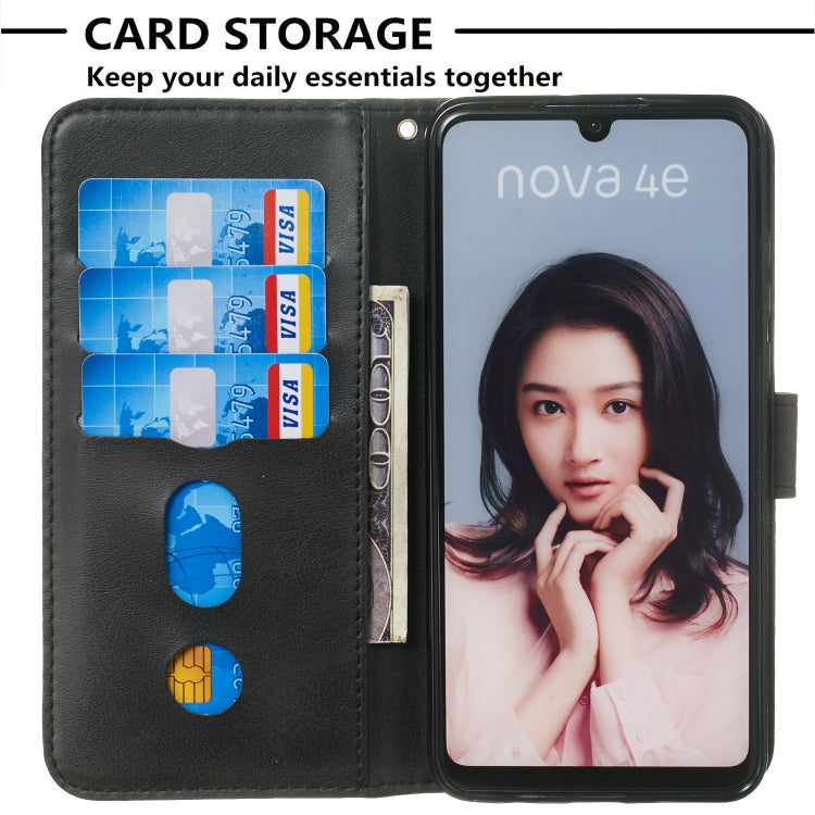 For Huawei P30 Lite / nova 4e Zipper Horizontal Flip Leather Case with Wallet & Holder & Card Slots
