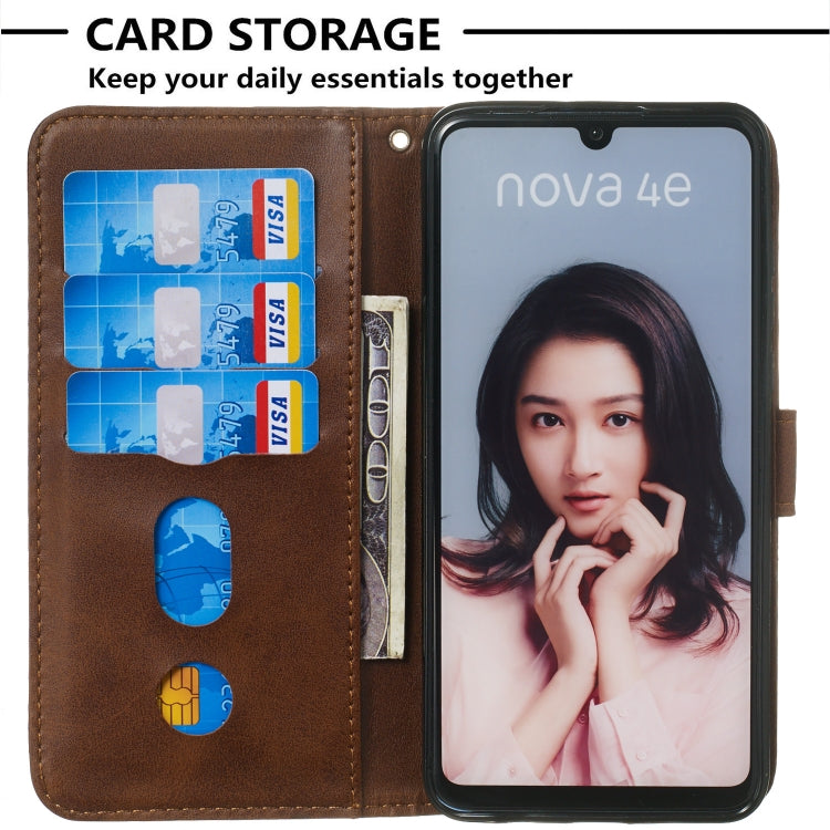For Huawei P30 Lite / nova 4e Zipper Horizontal Flip Leather Case with Wallet & Holder & Card Slots