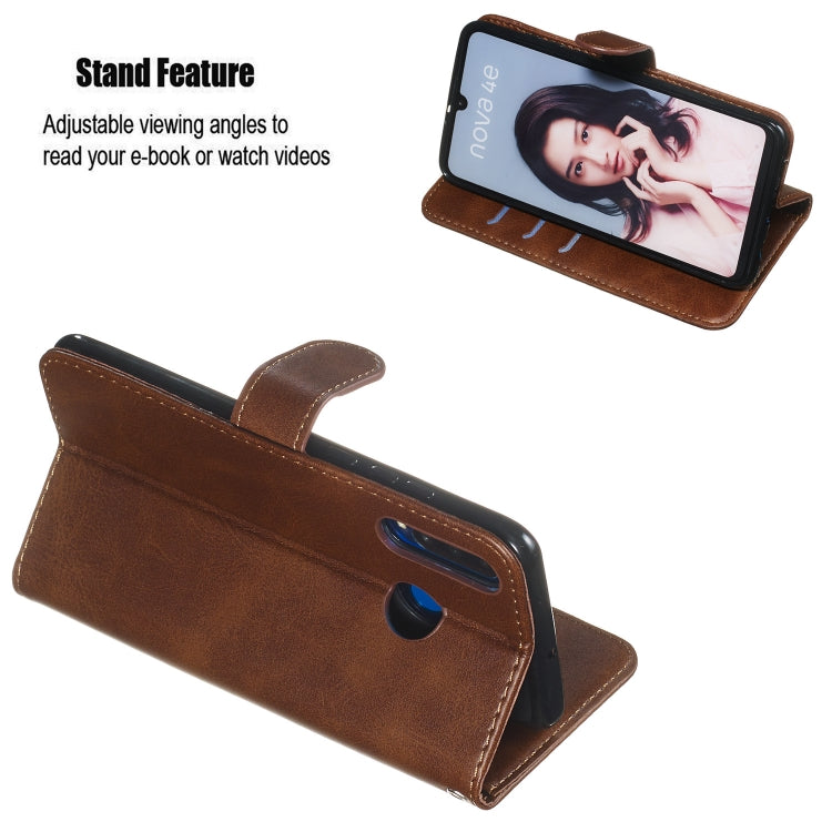 For Huawei P30 Lite / nova 4e Zipper Horizontal Flip Leather Case with Wallet & Holder & Card Slots