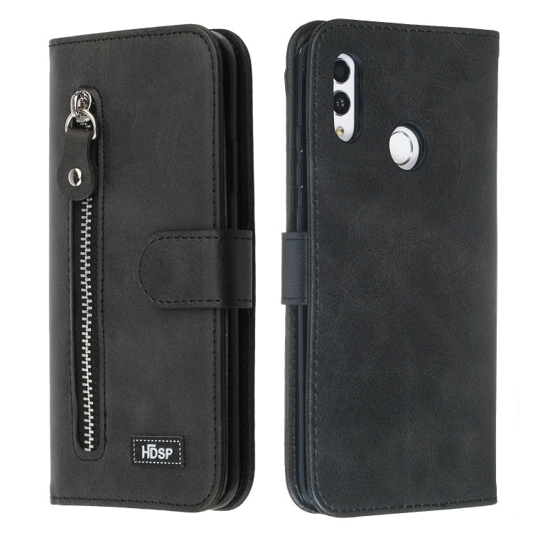 For Huawei P Smart (2019) Zipper Horizontal Flip Leather Case with Wallet & Holder & Card Slots