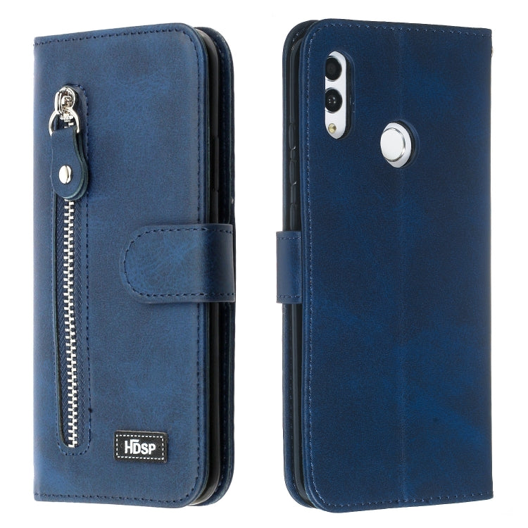 For Huawei P Smart (2019) Zipper Horizontal Flip Leather Case with Wallet & Holder & Card Slots