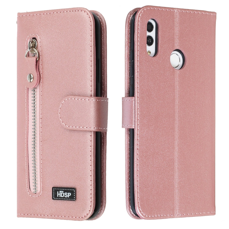 For Huawei P Smart (2019) Zipper Horizontal Flip Leather Case with Wallet & Holder & Card Slots
