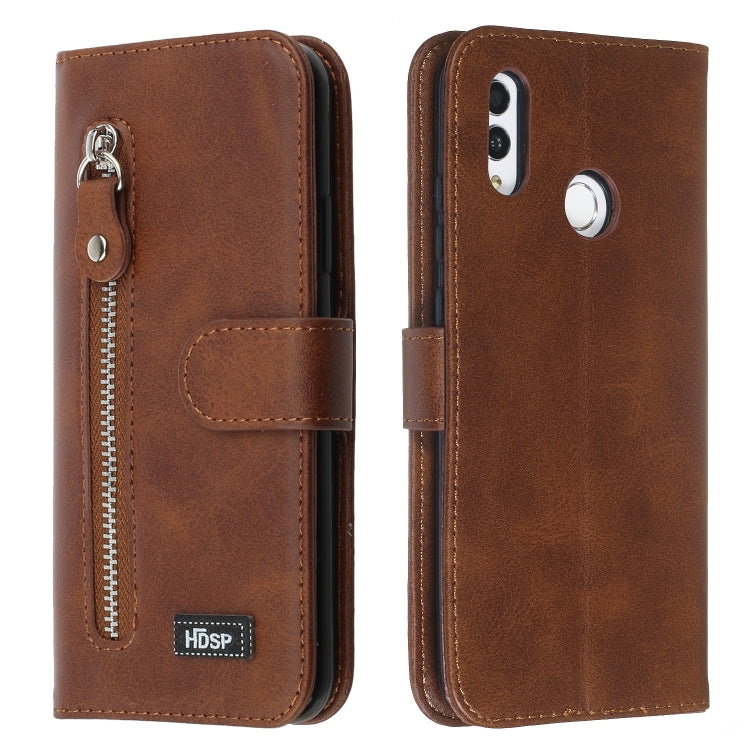 For Huawei P Smart (2019) Zipper Horizontal Flip Leather Case with Wallet & Holder & Card Slots