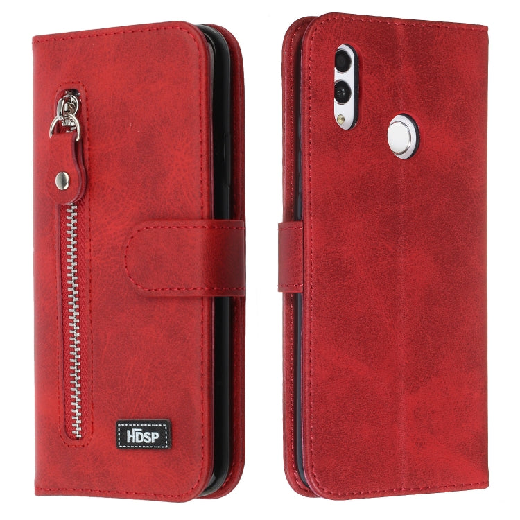 For Huawei P Smart (2019) Zipper Horizontal Flip Leather Case with Wallet & Holder & Card Slots