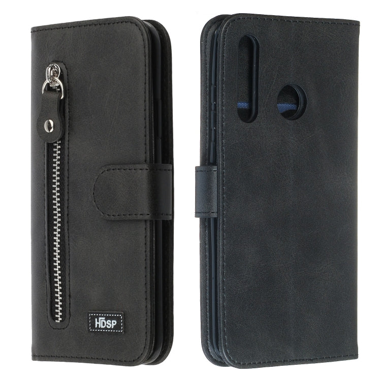 For Huawei P Smart+ (2019) Zipper Horizontal Flip Leather Case with Wallet & Holder & Card Slots