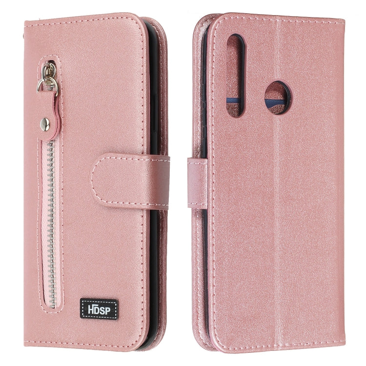 For Huawei P Smart+ (2019) Zipper Horizontal Flip Leather Case with Wallet & Holder & Card Slots