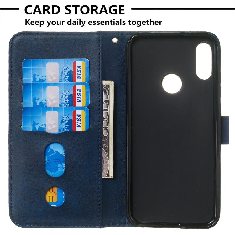 For Huawei Y6 (2019) / Honor 8A Zipper Horizontal Flip Leather Case with Wallet & Holder & Card Slots