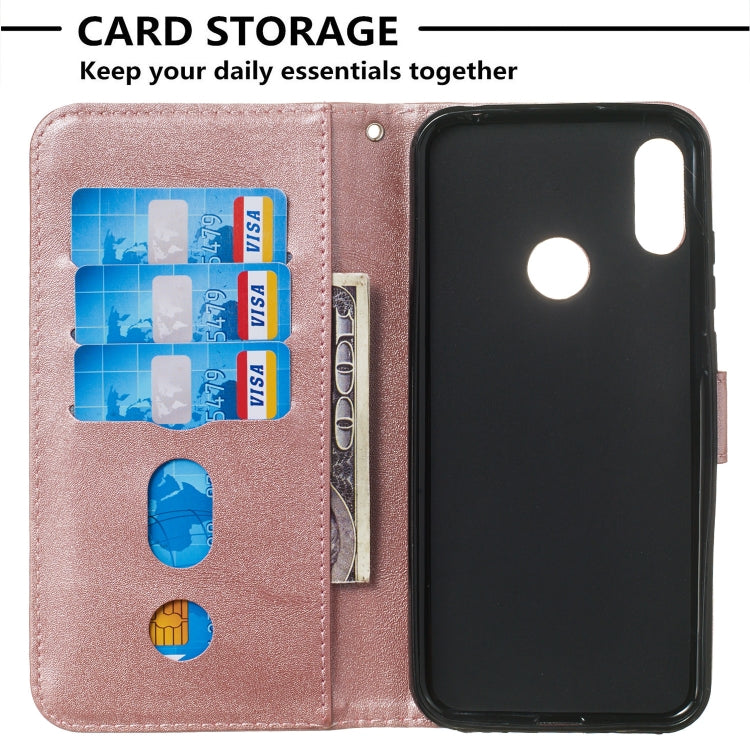 For Huawei Y6 (2019) / Honor 8A Zipper Horizontal Flip Leather Case with Wallet & Holder & Card Slots