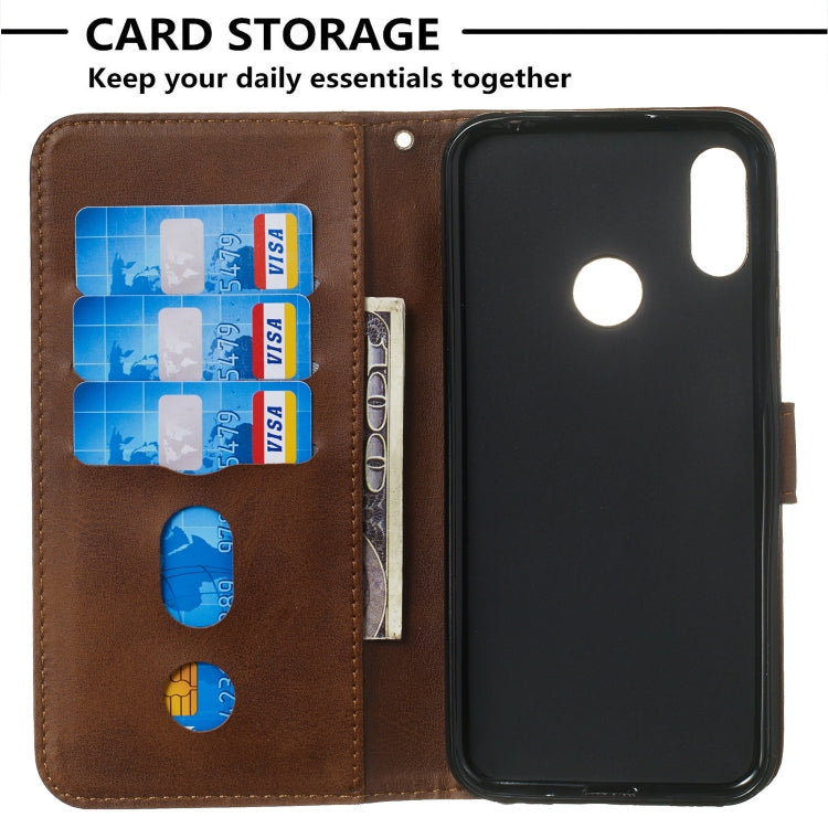 For Huawei Y6 (2019) / Honor 8A Zipper Horizontal Flip Leather Case with Wallet & Holder & Card Slots