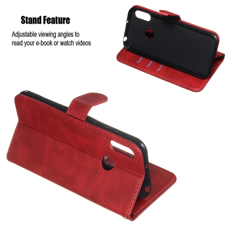 For Huawei Y6 (2019) / Honor 8A Zipper Horizontal Flip Leather Case with Wallet & Holder & Card Slots