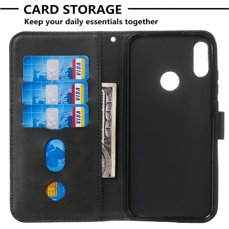 For Huawei Y7 (2019) Zipper Horizontal Flip Leather Case with Wallet & Holder & Card Slots