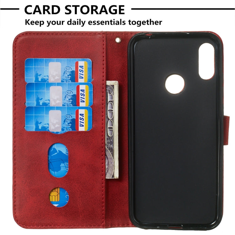 For Huawei Y7 (2019) Zipper Horizontal Flip Leather Case with Wallet & Holder & Card Slots