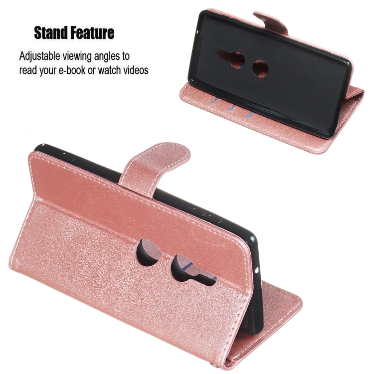 For Sony Xperia XZ2 Zipper Horizontal Flip Leather Case with Wallet & Holder & Card Slots