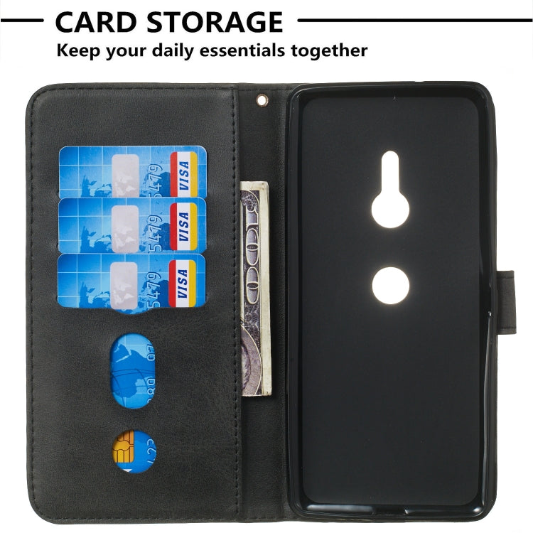 For Sony Xperia XZ3 Zipper Horizontal Flip Leather Case with Wallet & Holder & Card Slots