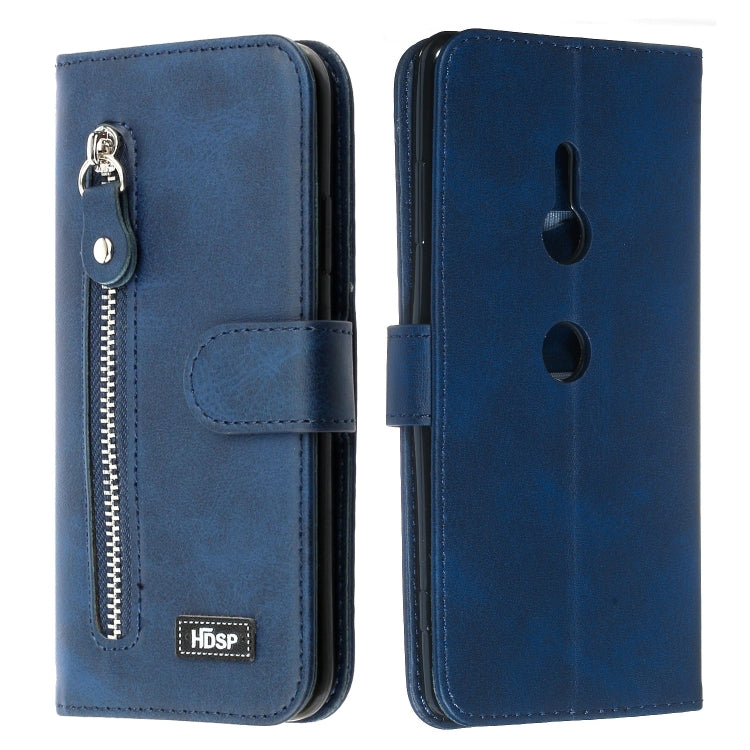 For Sony Xperia XZ3 Zipper Horizontal Flip Leather Case with Wallet & Holder & Card Slots