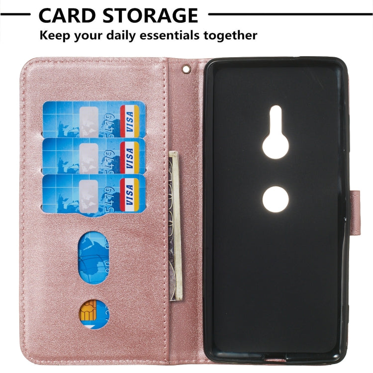 For Sony Xperia XZ3 Zipper Horizontal Flip Leather Case with Wallet & Holder & Card Slots