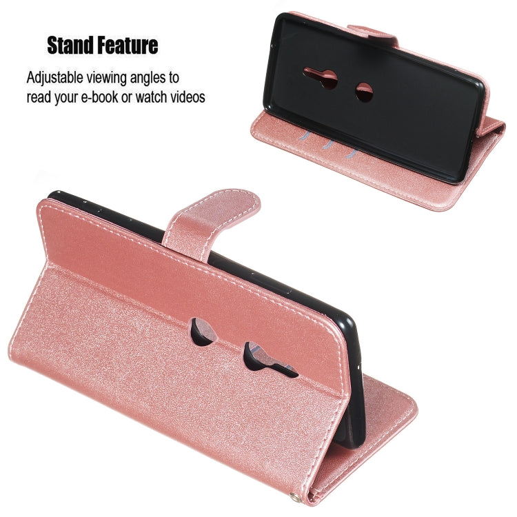 For Sony Xperia XZ3 Zipper Horizontal Flip Leather Case with Wallet & Holder & Card Slots