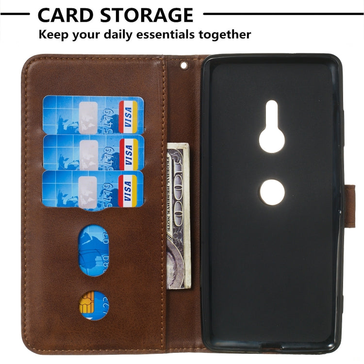 For Sony Xperia XZ3 Zipper Horizontal Flip Leather Case with Wallet & Holder & Card Slots