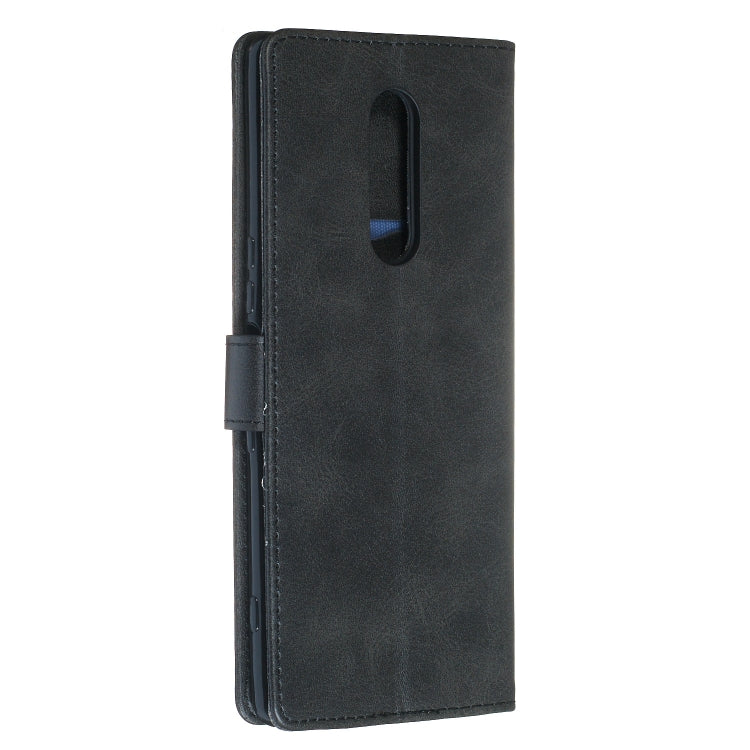 For Sony Xperia 1 Zipper Horizontal Flip Leather Case with Wallet & Holder & Card Slots