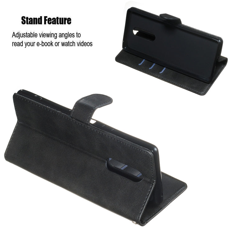 For Sony Xperia 1 Zipper Horizontal Flip Leather Case with Wallet & Holder & Card Slots