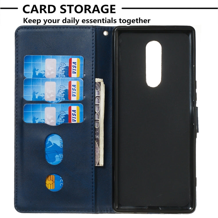 For Sony Xperia 1 Zipper Horizontal Flip Leather Case with Wallet & Holder & Card Slots