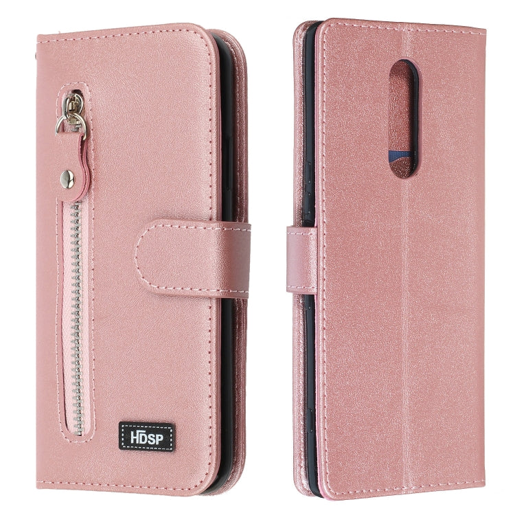 For Sony Xperia 1 Zipper Horizontal Flip Leather Case with Wallet & Holder & Card Slots