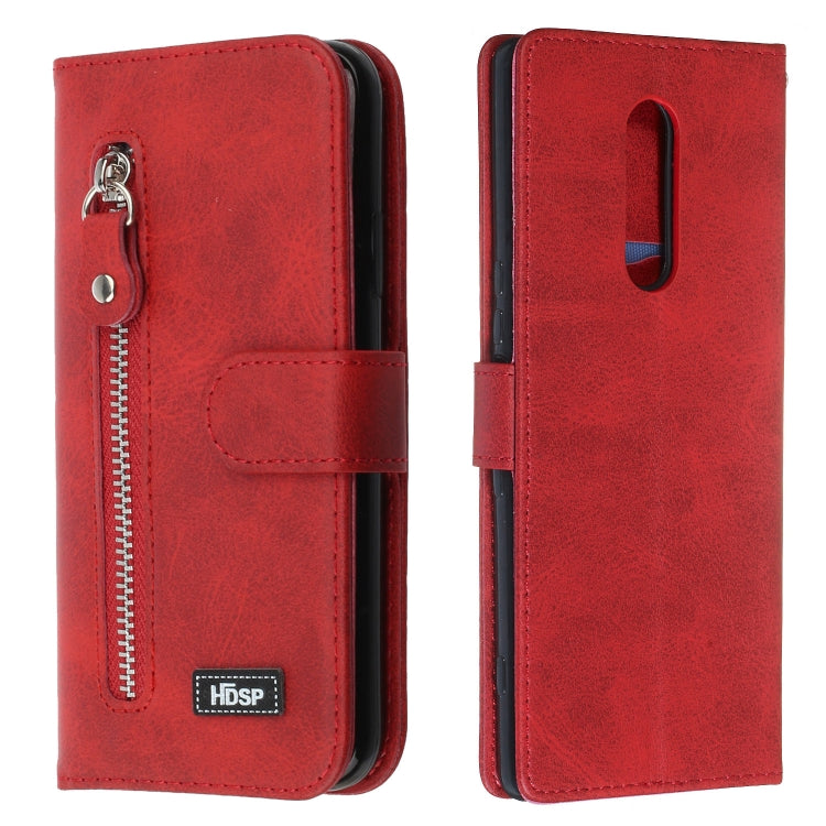For Sony Xperia 1 Zipper Horizontal Flip Leather Case with Wallet & Holder & Card Slots