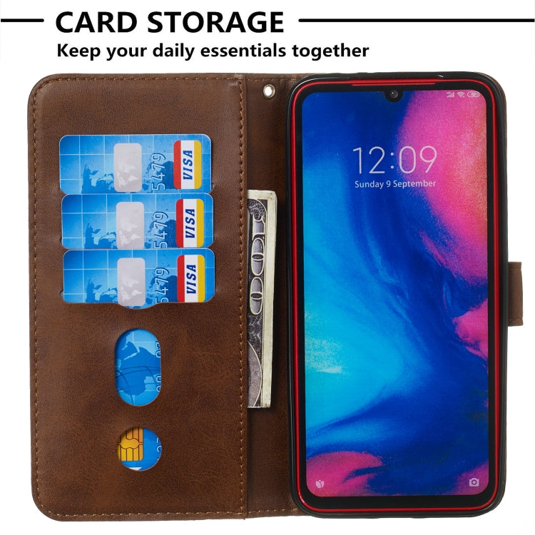 For Xiaomi Redmi Note 7 Zipper Horizontal Flip Leather Case with Wallet & Holder & Card Slots