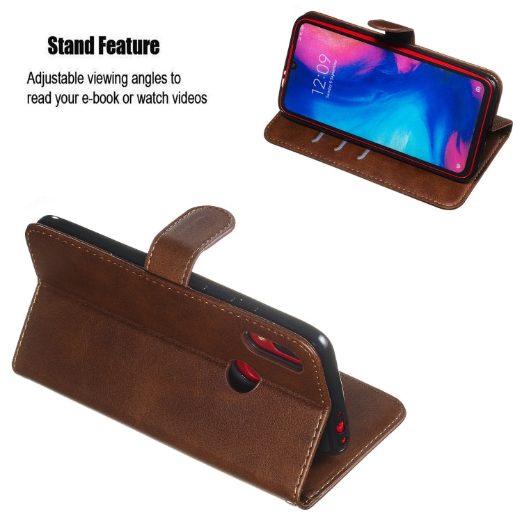 For Xiaomi Redmi Note 7 Zipper Horizontal Flip Leather Case with Wallet & Holder & Card Slots