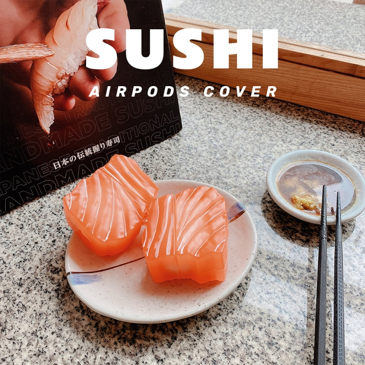 Salmon Sushi Shape Silicone Protective Case For AirPods 1 / 2