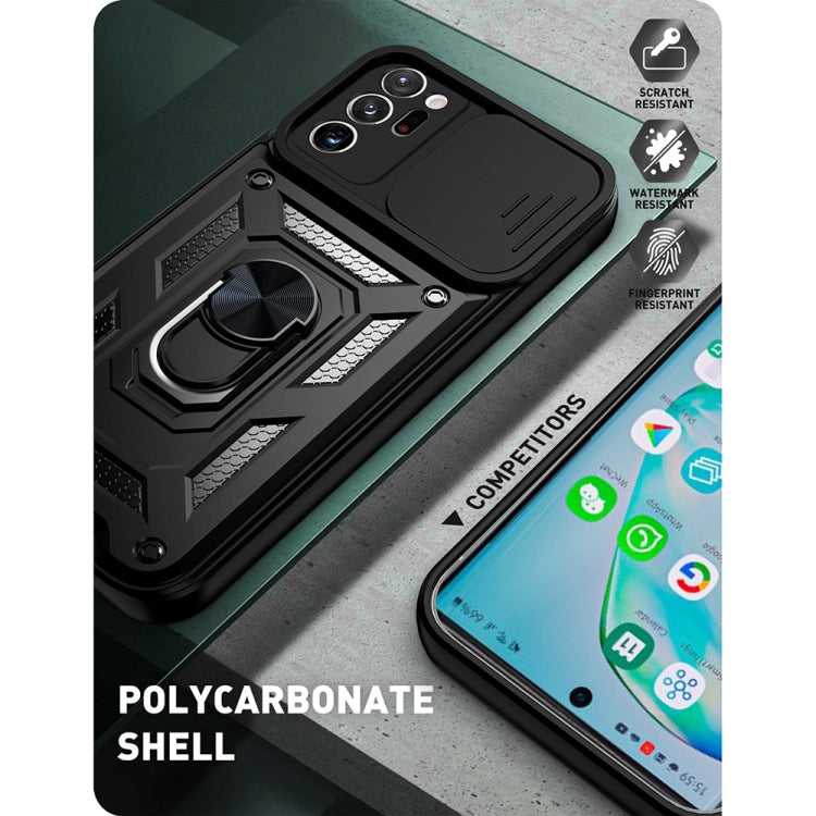 For Samsung Galaxy Note20 Ultra Sliding Camera Cover Design TPU+PC Protective Case