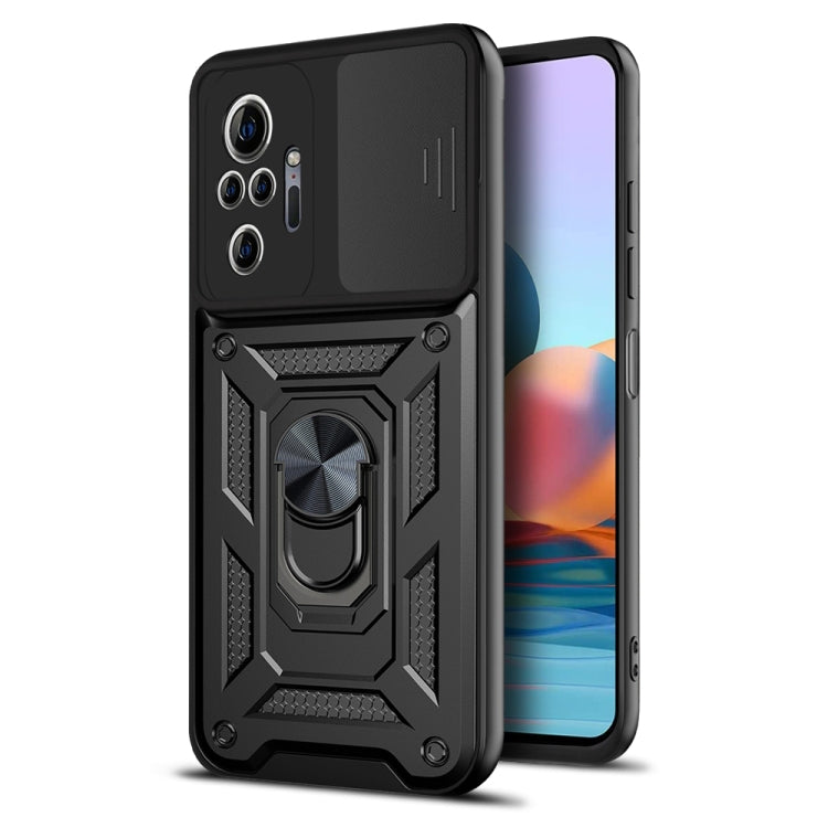 For Xiaomi Redmi Note 10 Pro Sliding Camera Cover Design TPU+PC Protective Case