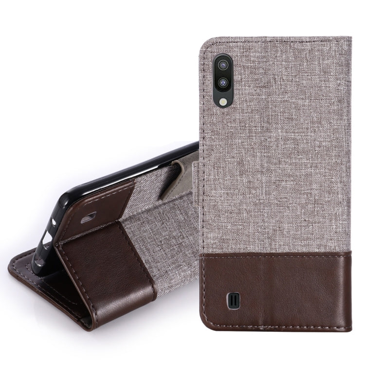 For Galaxy M10 MUXMA MX102 Horizontal Flip Canvas Leather Case with Stand & Card Slot & Wallet Function
