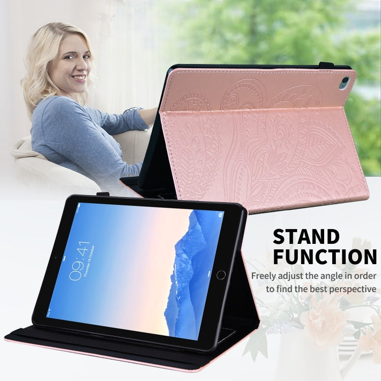 Peacock Tail Embossing Pattern Horizontal Flip Leather Case with Holder & Card Slots & Wallet & Anti Skid Strip F