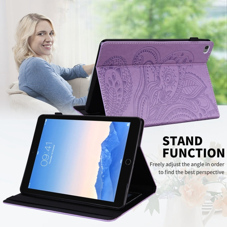 Peacock Tail Embossing Pattern Horizontal Flip Leather Case with Holder & Card Slots & Wallet & Anti Skid Strip F