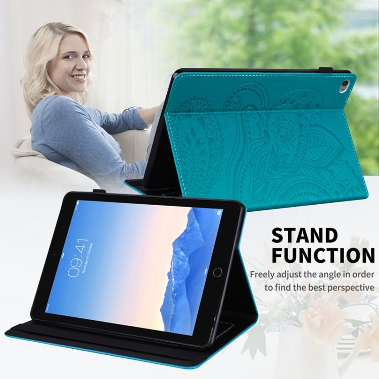 Peacock Tail Embossing Pattern Horizontal Flip Leather Case with Holder & Card Slots & Wallet & Anti Skid Strip F
